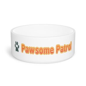 Pawsome Patrol Pet Bowl for Dog Lovers